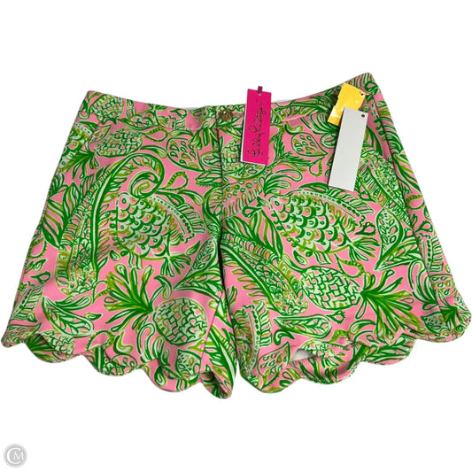 Shorts Designer By Lilly Pulitzer In Green & Pink, Size: 8