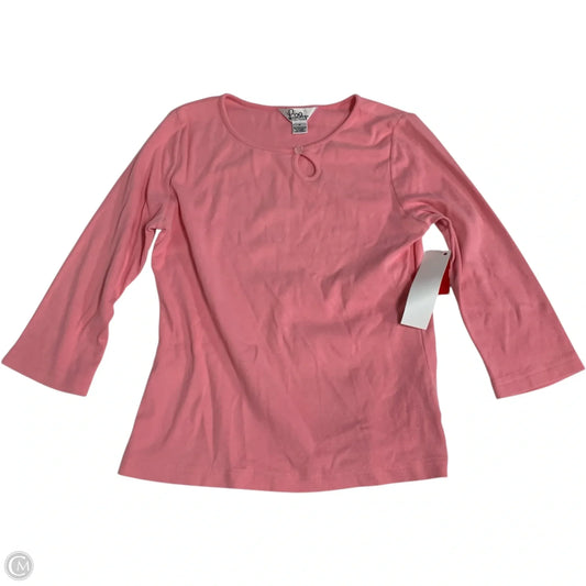 Top Long Sleeve Designer By Lilly Pulitzer In Pink, Size: M