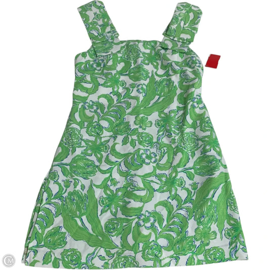 Romper Designer By Lilly Pulitzer In Green & White, Size: Xs