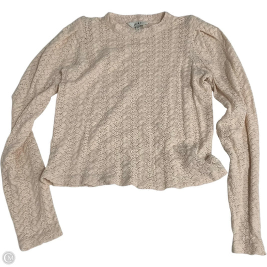 Top Long Sleeve By Joie In Cream, Size: M