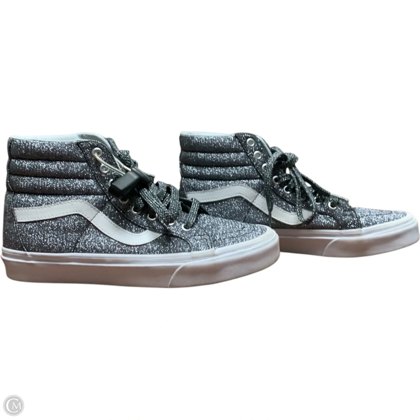Shoes Sneakers By Vans In Silver, Size: 8.5
