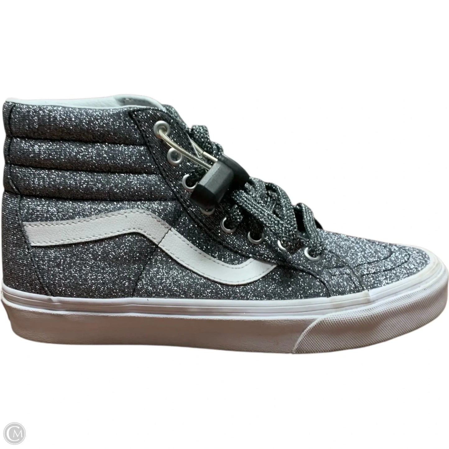 Shoes Sneakers By Vans In Silver, Size: 8.5