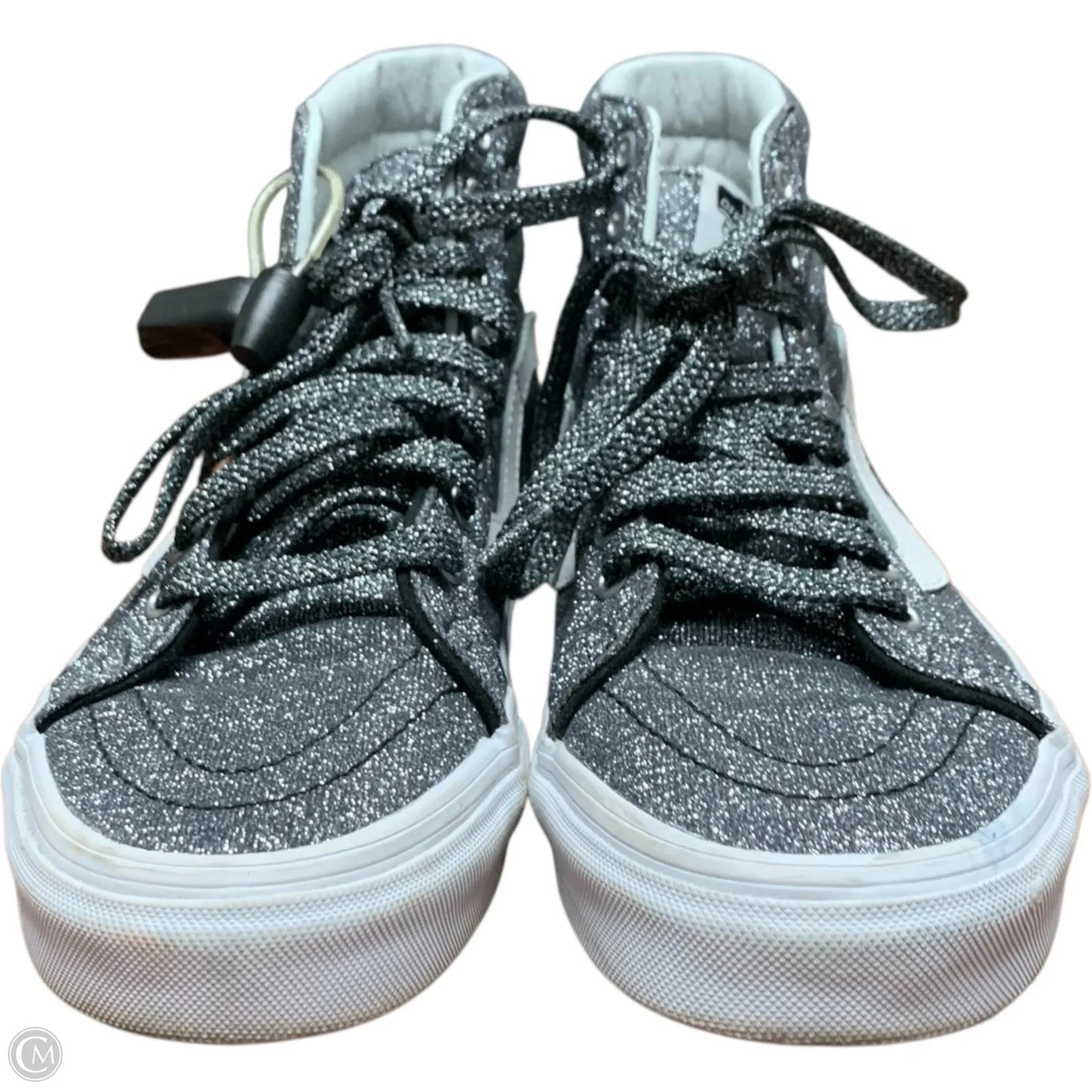 Shoes Sneakers By Vans In Silver, Size: 8.5