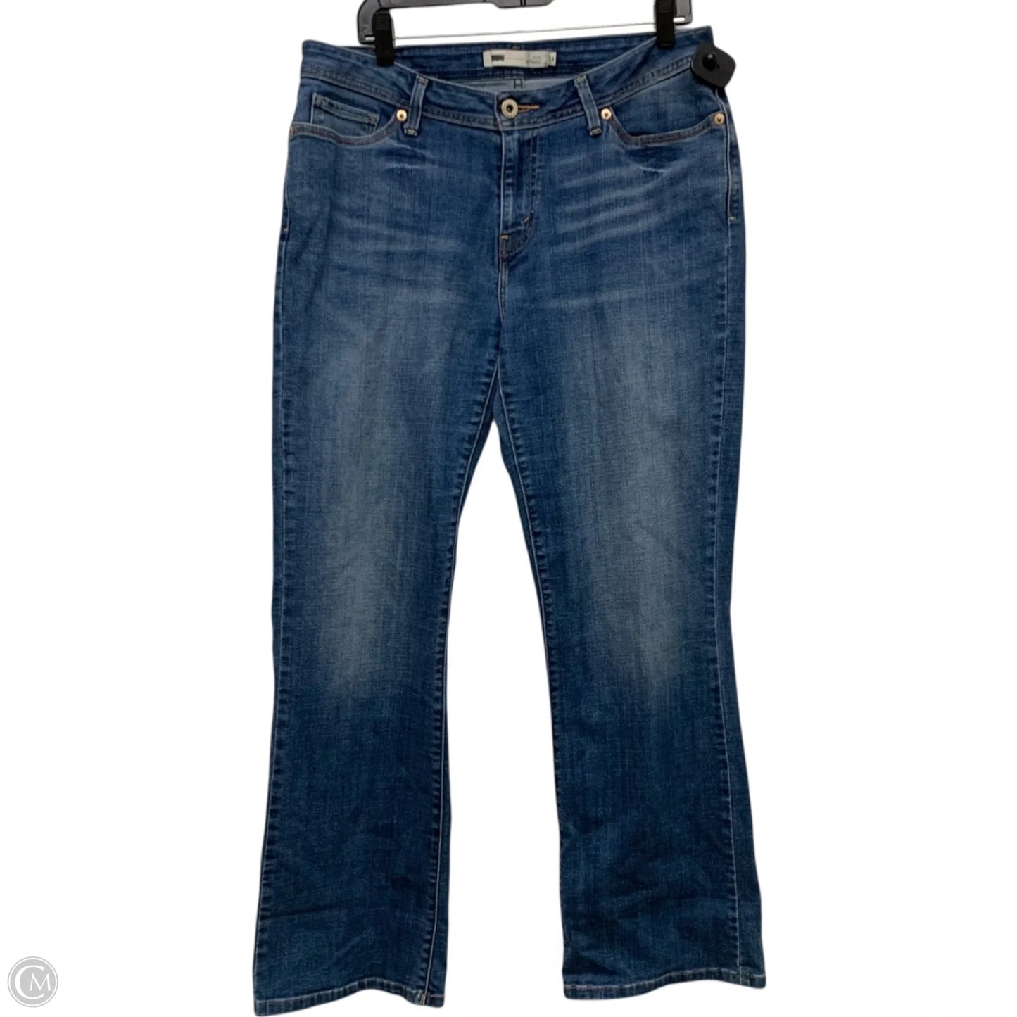Jeans Boot Cut By Levis In Blue Denim, Size: 14