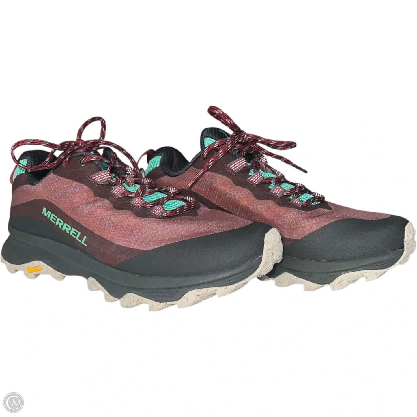 Shoes Hiking By Merrell In Red, Size: 7