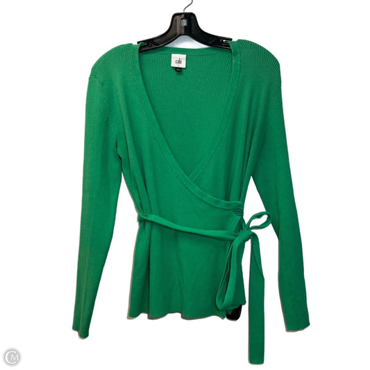Top Long Sleeve By Cabi In Green, Size: S
