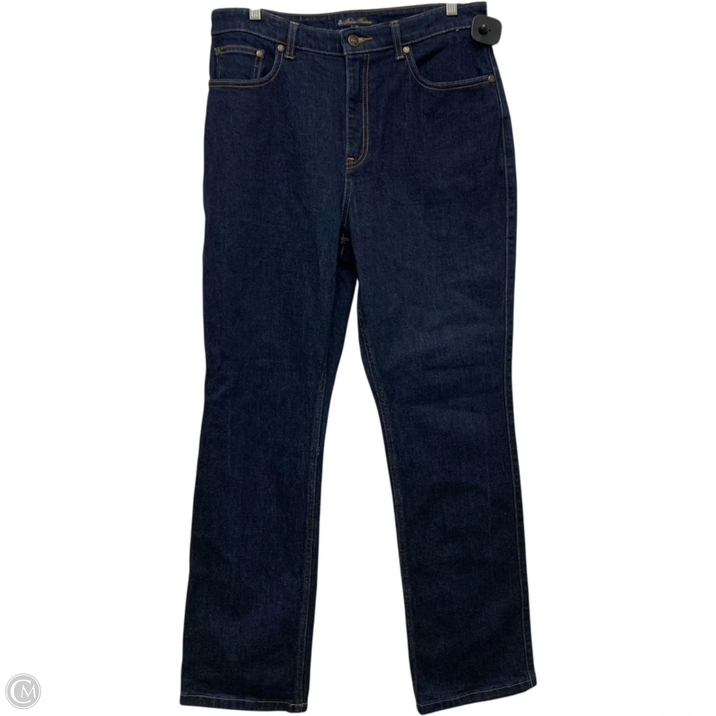 Jeans Straight By Brooks Brothers In Blue Denim, Size: 12