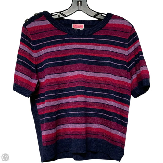 Top Short Sleeve Designer By Kate Spade In Blue & Purple, Size: L