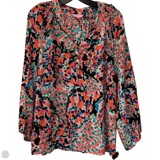 Top Long Sleeve Designer By Lilly Pulitzer In Multi-colored, Size: M