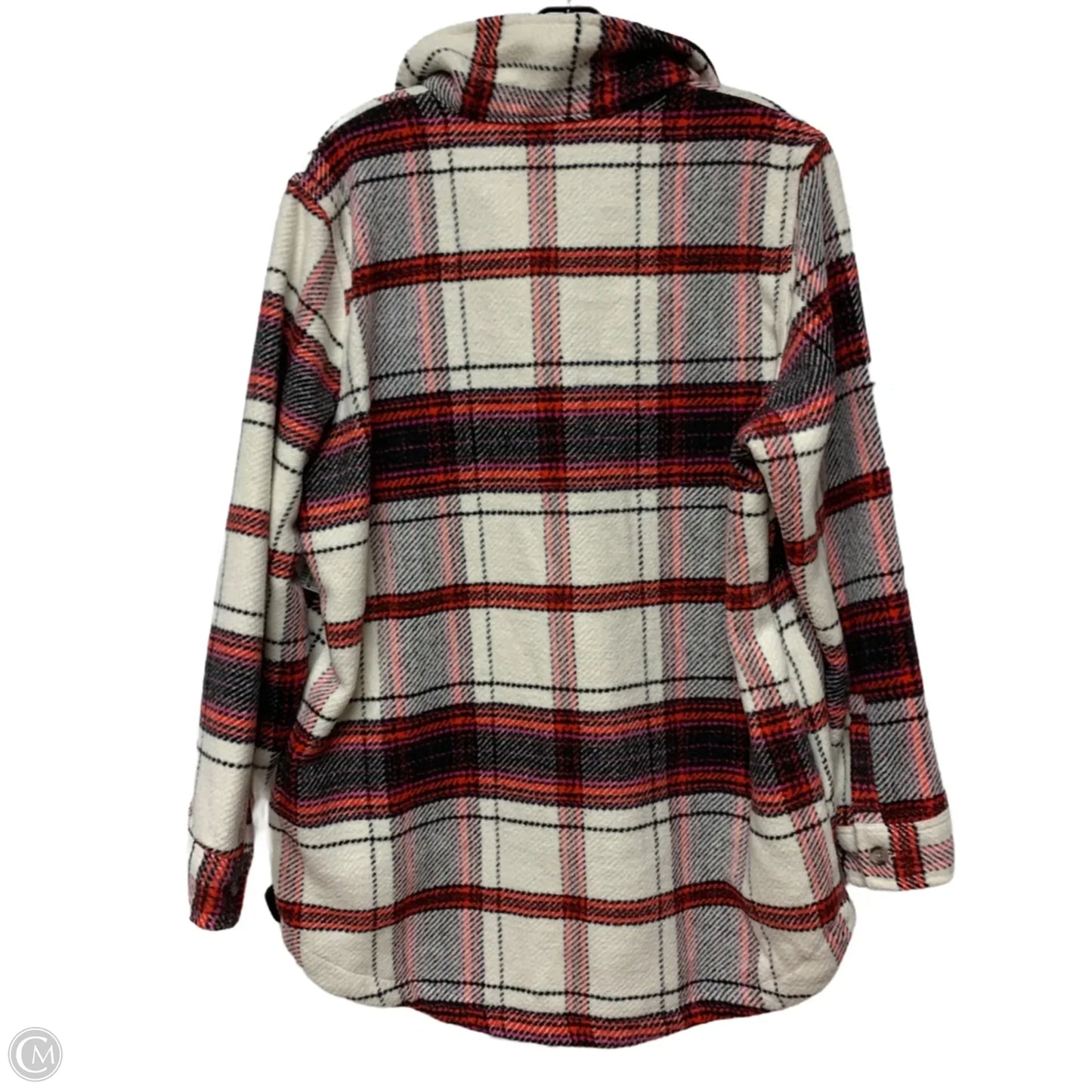 Jacket Shirt By Universal Thread In Plaid Pattern, Size: M