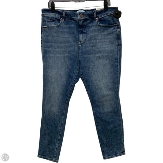 Jeans Skinny By Loft In Blue Denim, Size: 14p