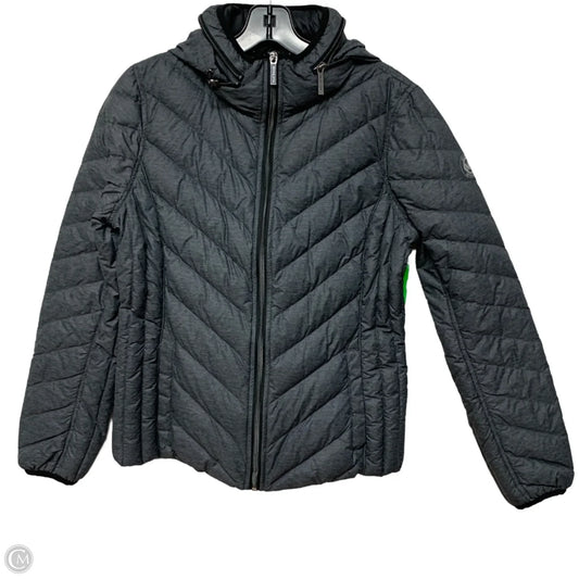 Jacket Puffer & Quilted By Michael By Michael Kors In Grey, Size: M