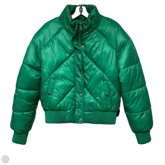 Jacket Puffer & Quilted By Lili Sidonio In Green, Size: S