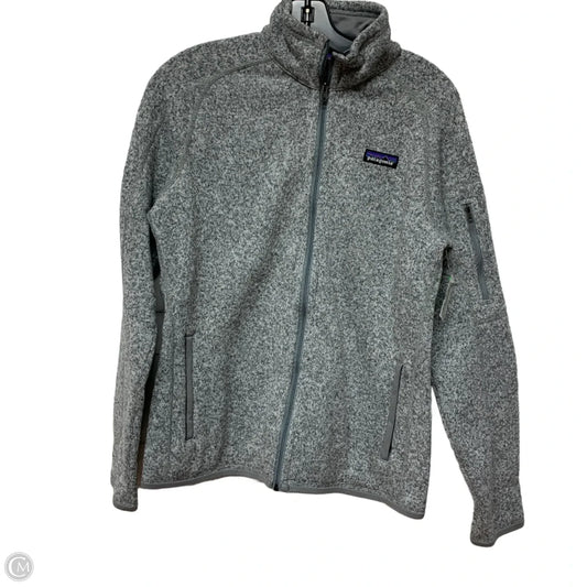 Jacket Fleece By Patagonia In Grey, Size: M