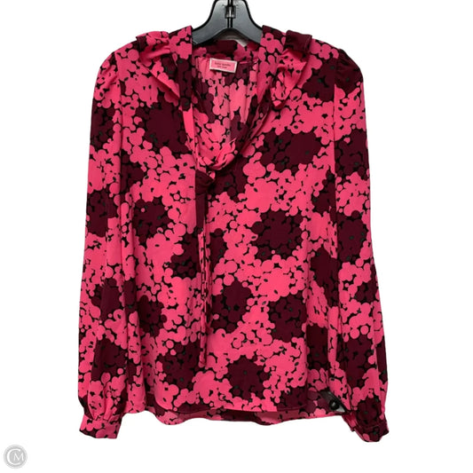 Blouse Designer By Kate Spade In Pink & Purple, Size: Xs