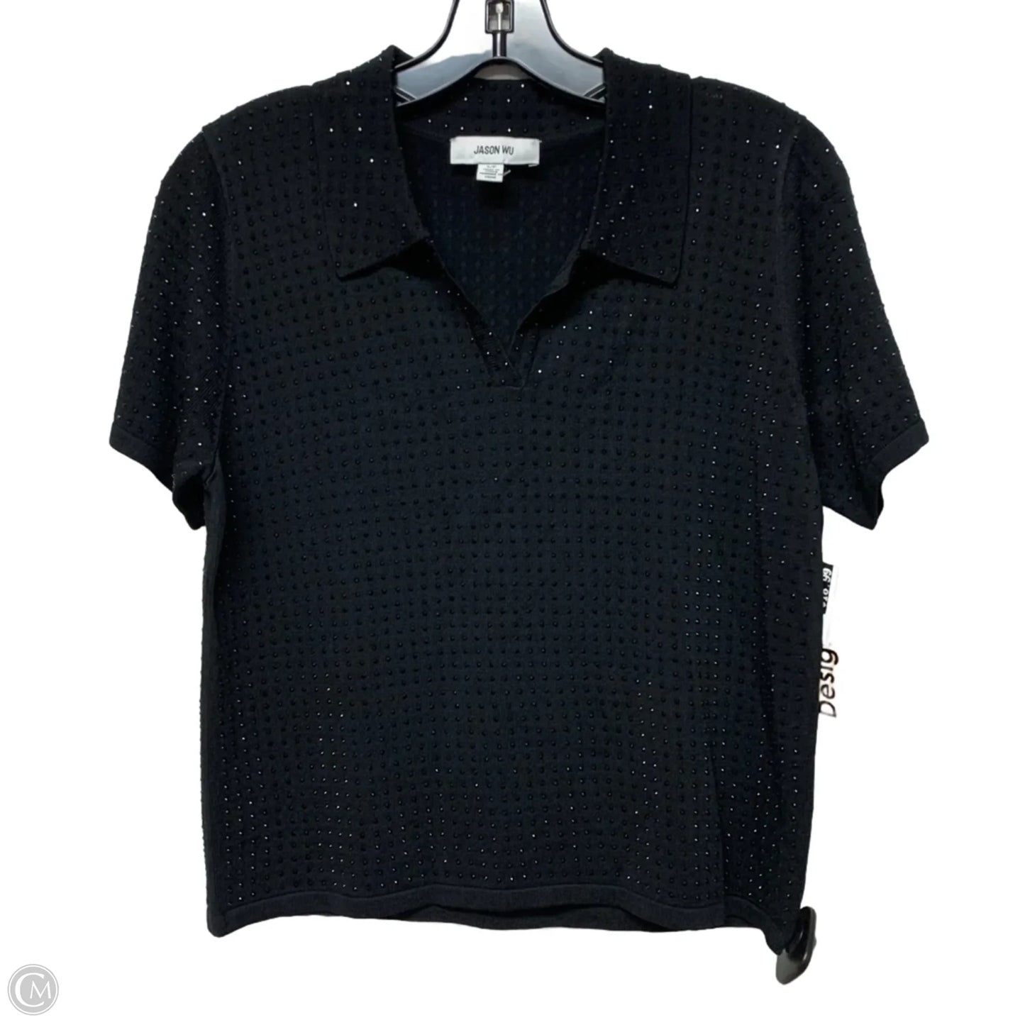 Top Short Sleeve Designer By Jason Wu In Black, Size: S
