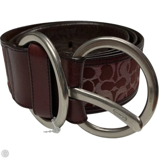 Belt Designer By Coach, Size: Medium