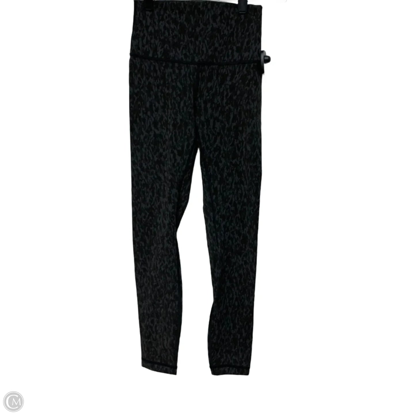 Athletic Leggings By Lululemon In Black & Grey, Size: Xs