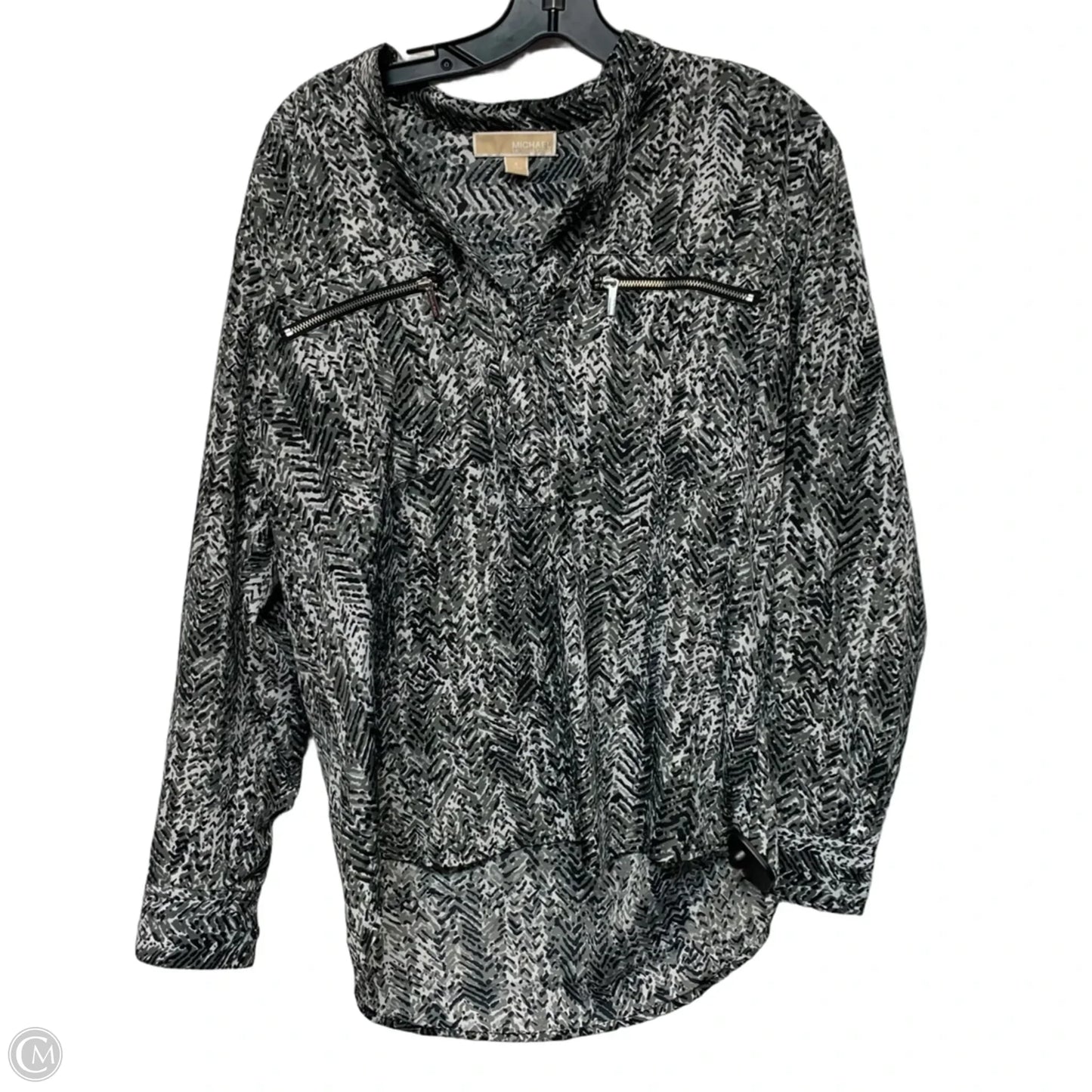 Top Long Sleeve By Michael By Michael Kors In Grey, Size: S