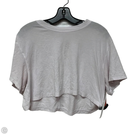 Athletic Top Short Sleeve By Lululemon In Pink, Size: M