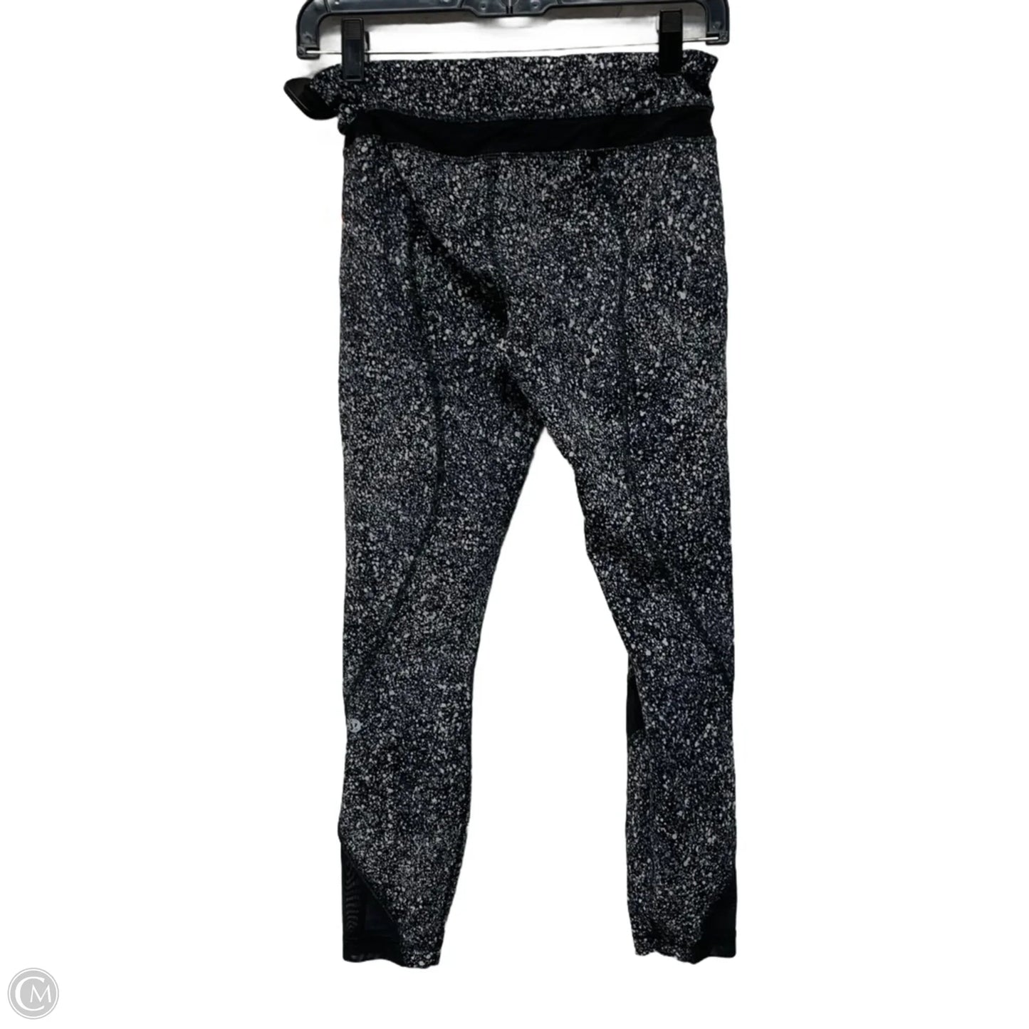 Athletic Leggings By Lululemon In Black & Grey, Size: S