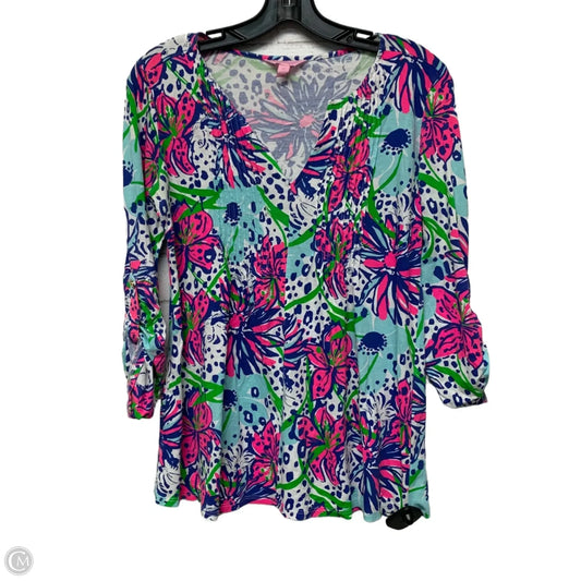 Top Long Sleeve Designer By Lilly Pulitzer In Multi-colored, Size: Xs