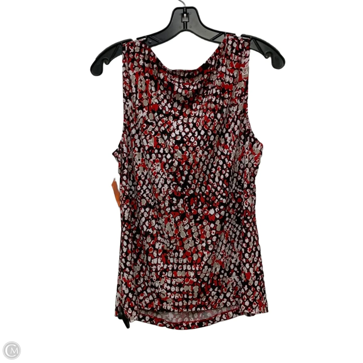 Top Sleeveless By Calvin Klein In Blue & Red, Size: L