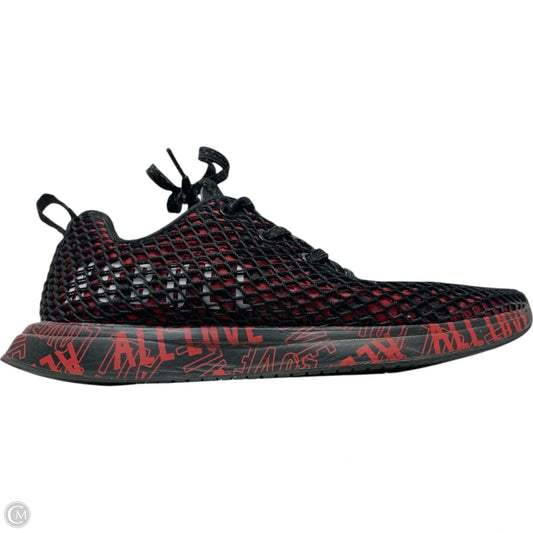 Shoes Athletic By Nobull In Black & Red, Size: 8.5