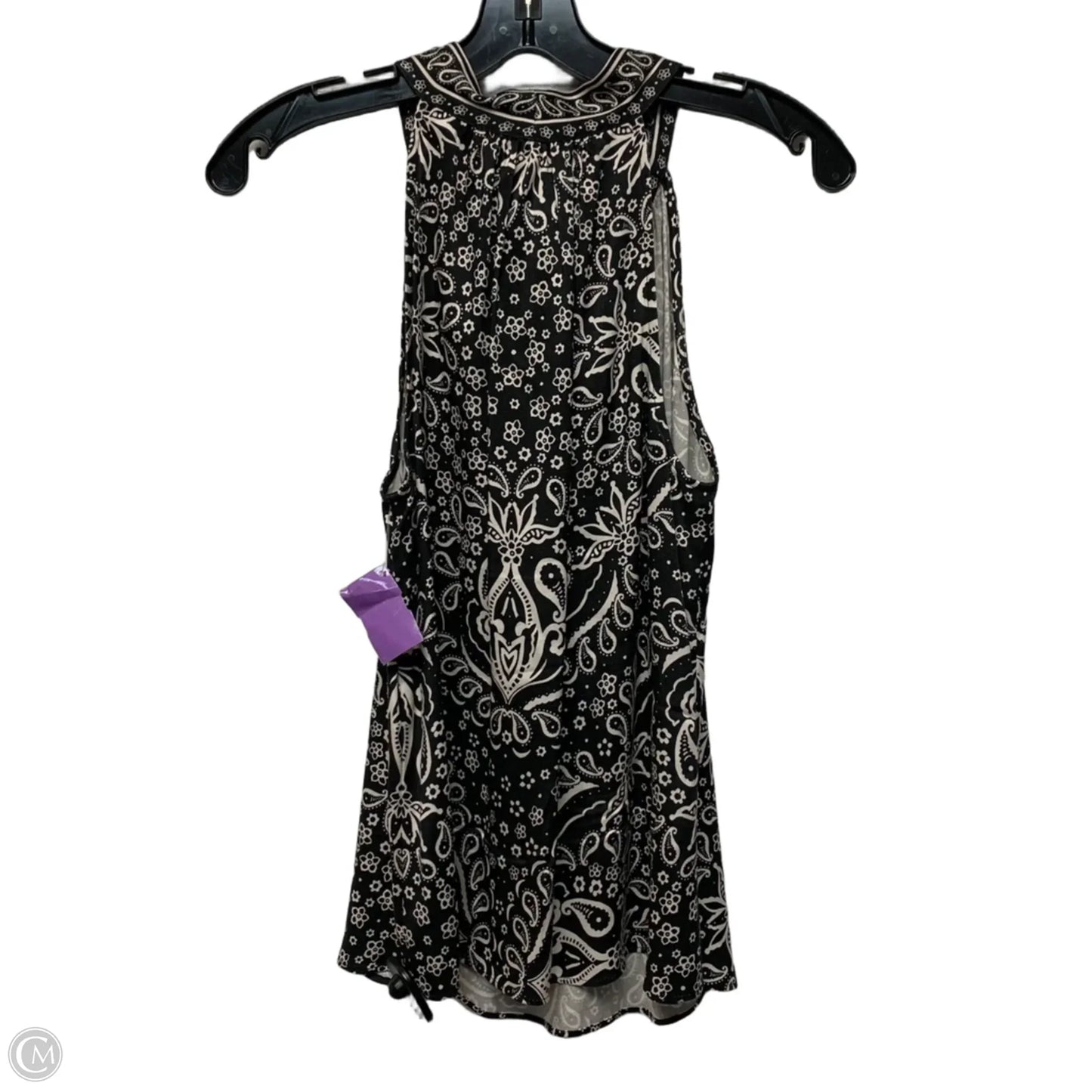 Top Sleeveless By Hale Bob In Black & Cream, Size: Xs