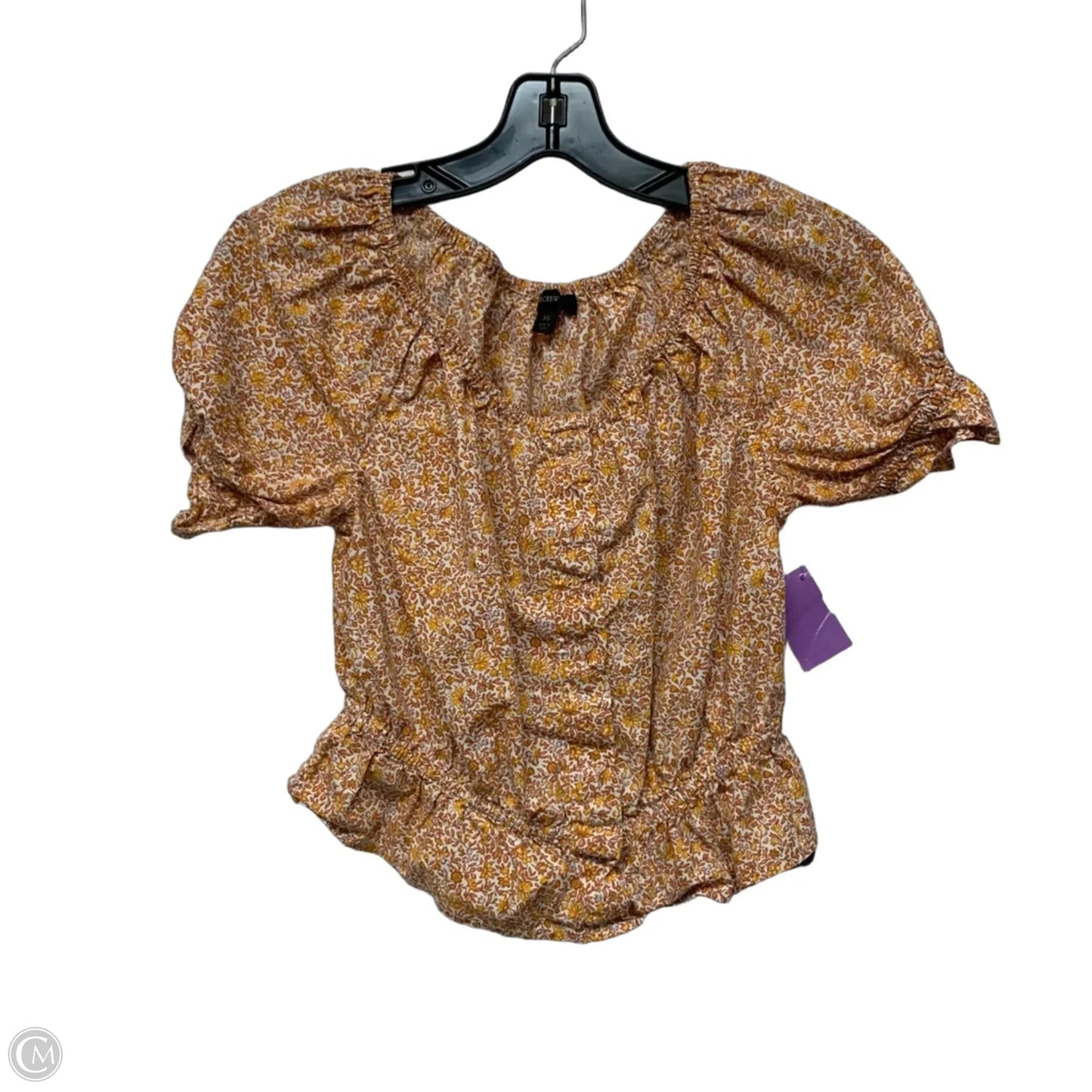 Top Short Sleeve By J. Crew In Orange, Size: Xs