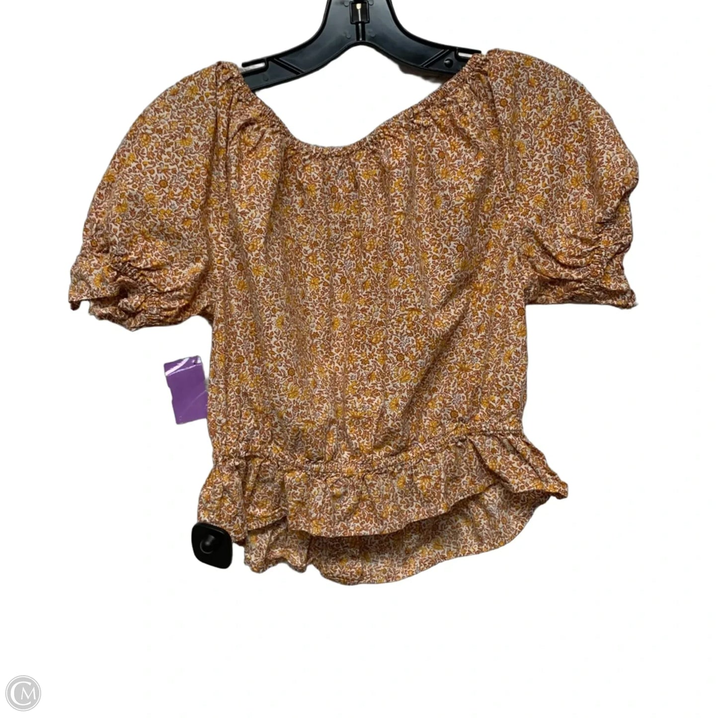 Top Short Sleeve By J. Crew In Orange, Size: Xs