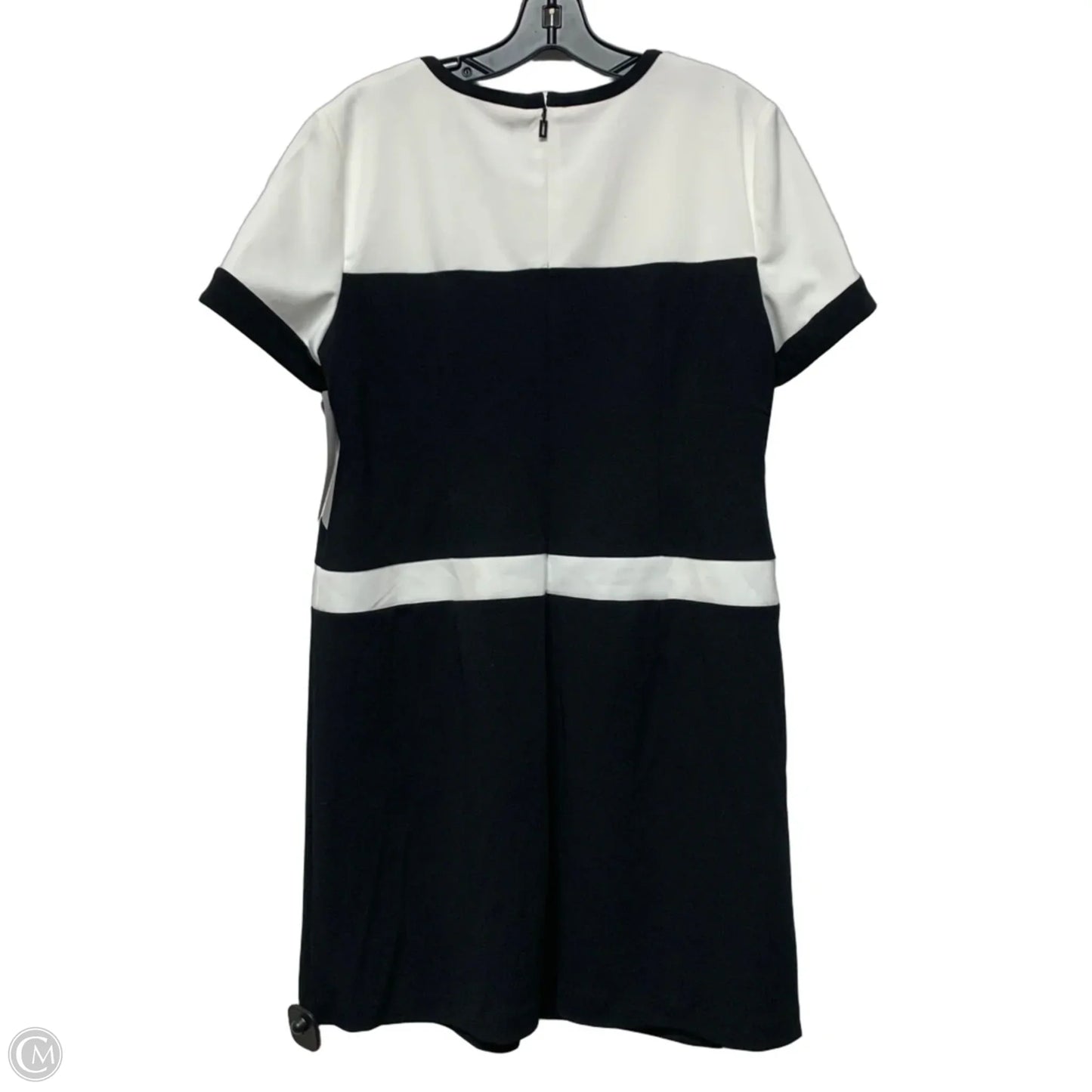 Dress Designer By Karl Lagerfeld In Black & White, Size: L