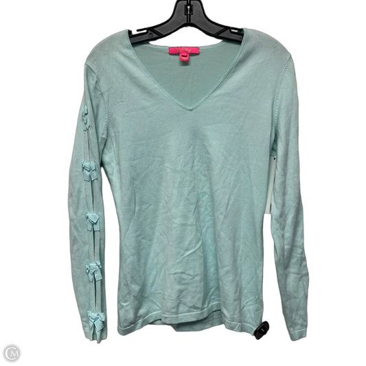 Top Long Sleeve Designer By Lilly Pulitzer In Blue, Size: M
