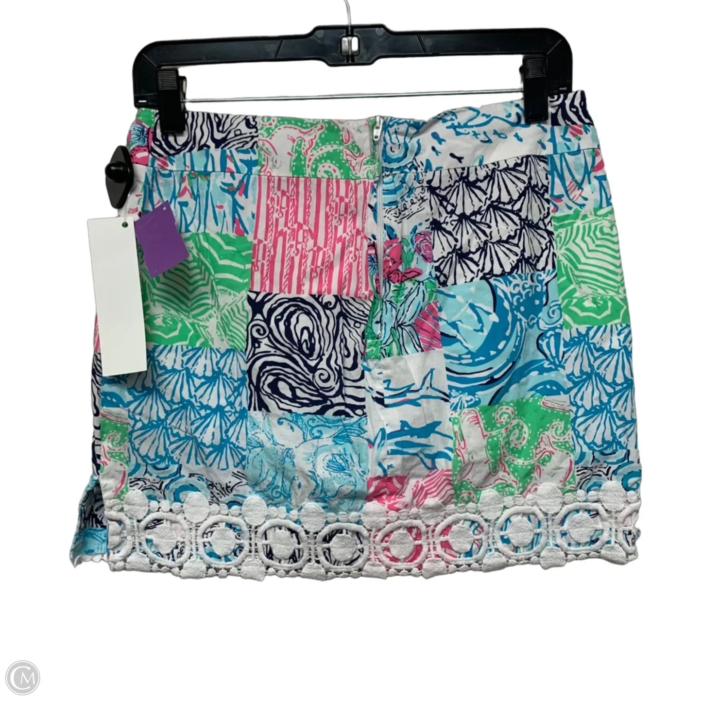 Skort Designer By Lilly Pulitzer In Blue & Pink, Size: Xs