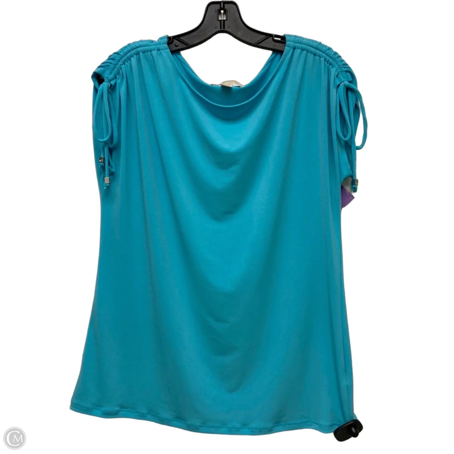 Top Short Sleeve By Michael By Michael Kors In Blue, Size: L