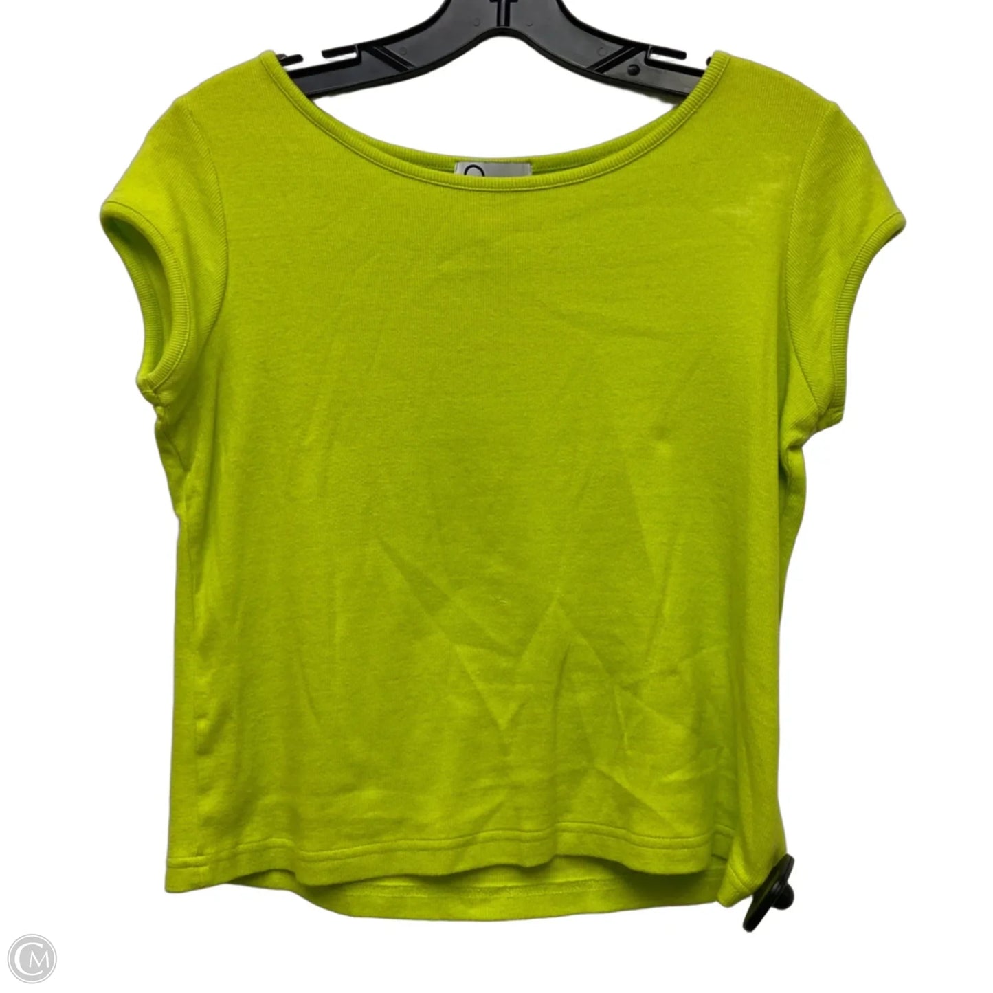 Top Short Sleeve Designer By Lilly Pulitzer In Chartreuse, Size: M