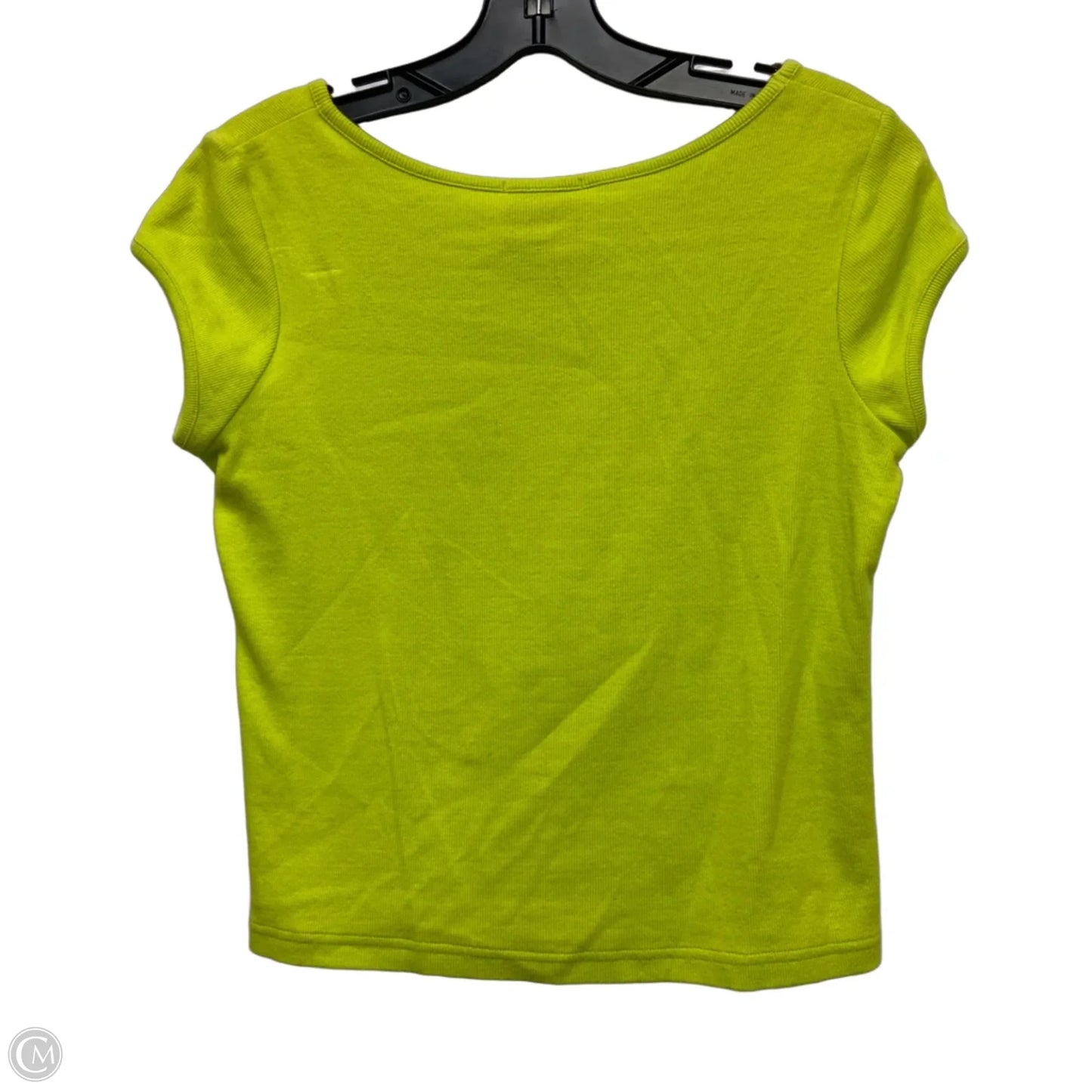 Top Short Sleeve Designer By Lilly Pulitzer In Chartreuse, Size: M