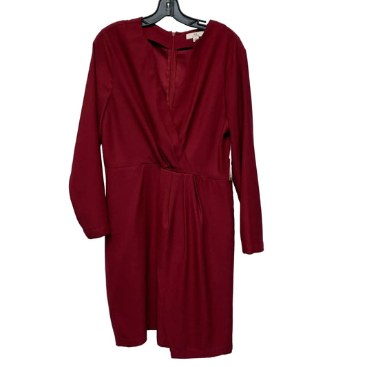 Dress Designer By Halston In Red, Size: L