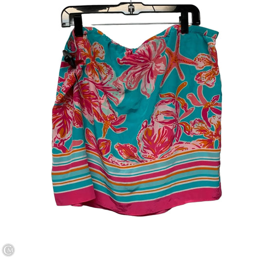 Skirt Designer By Lilly Pulitzer In Blue & Pink, Size: Xl