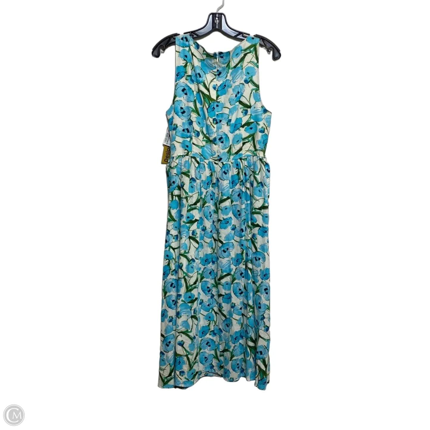 Dress Designer By Karl Lagerfeld In Blue & White, Size: M