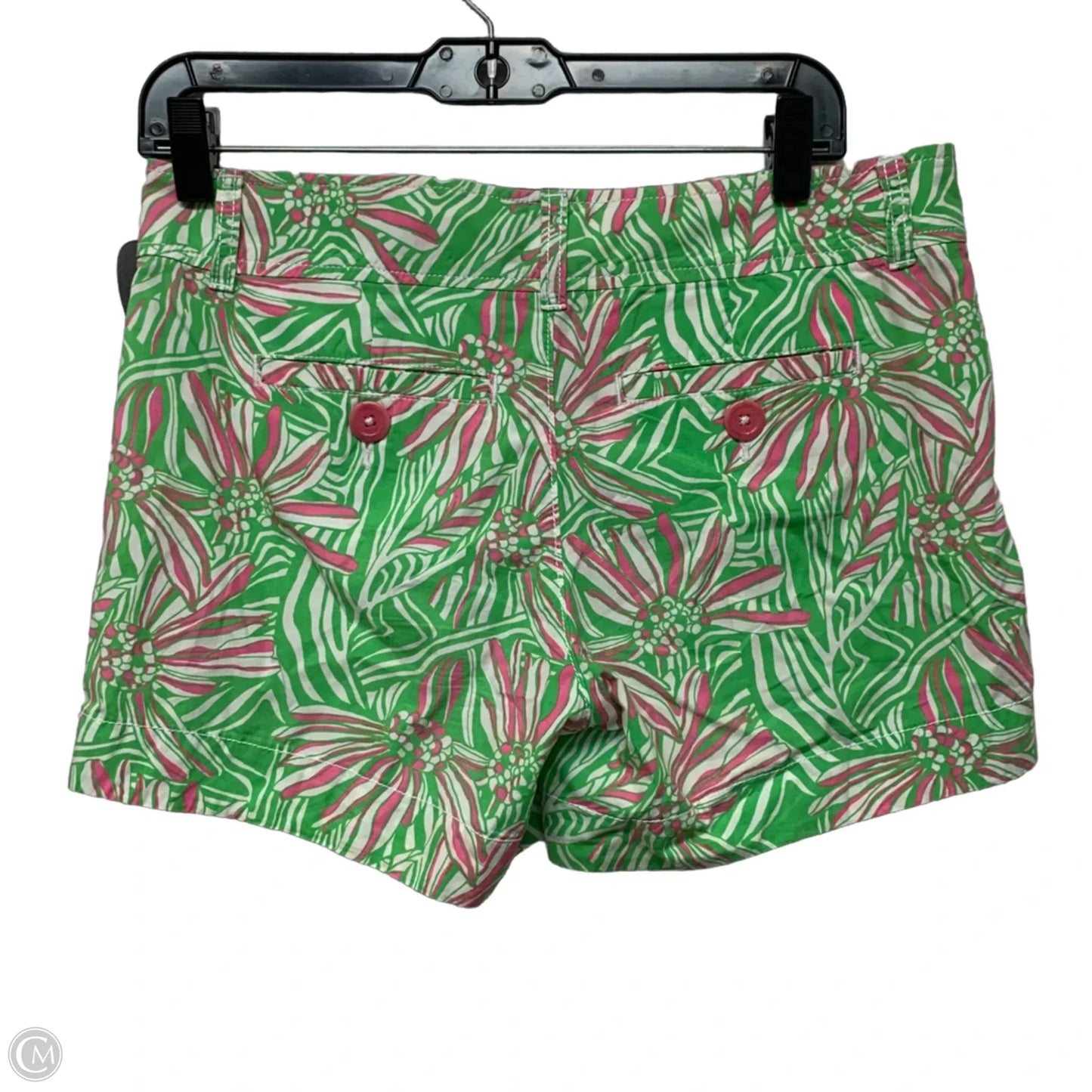 Shorts Designer By Lilly Pulitzer In Green & Pink, Size: 2