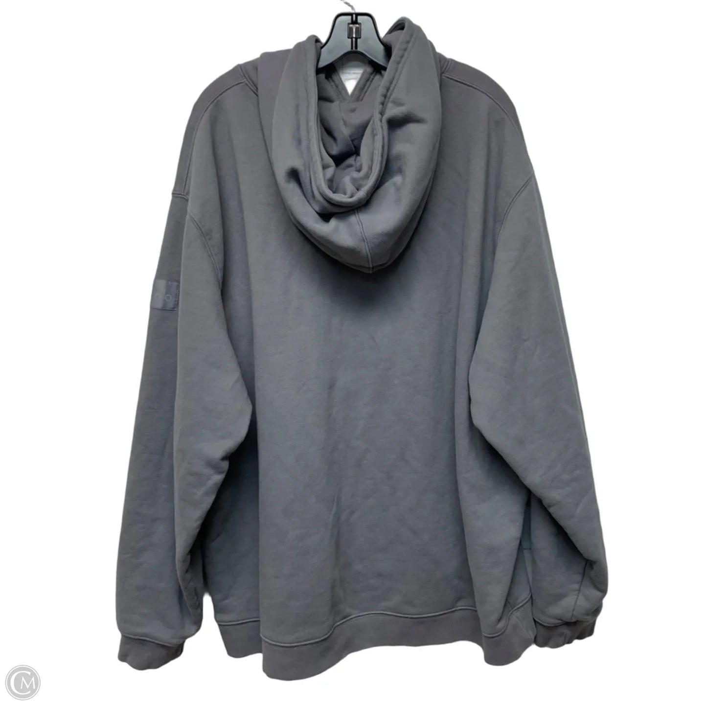 Sweatshirt Hoodie By Alo In Grey, Size: 2x