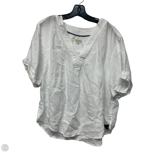 Top Short Sleeve By Pilcro In White, Size: Xl