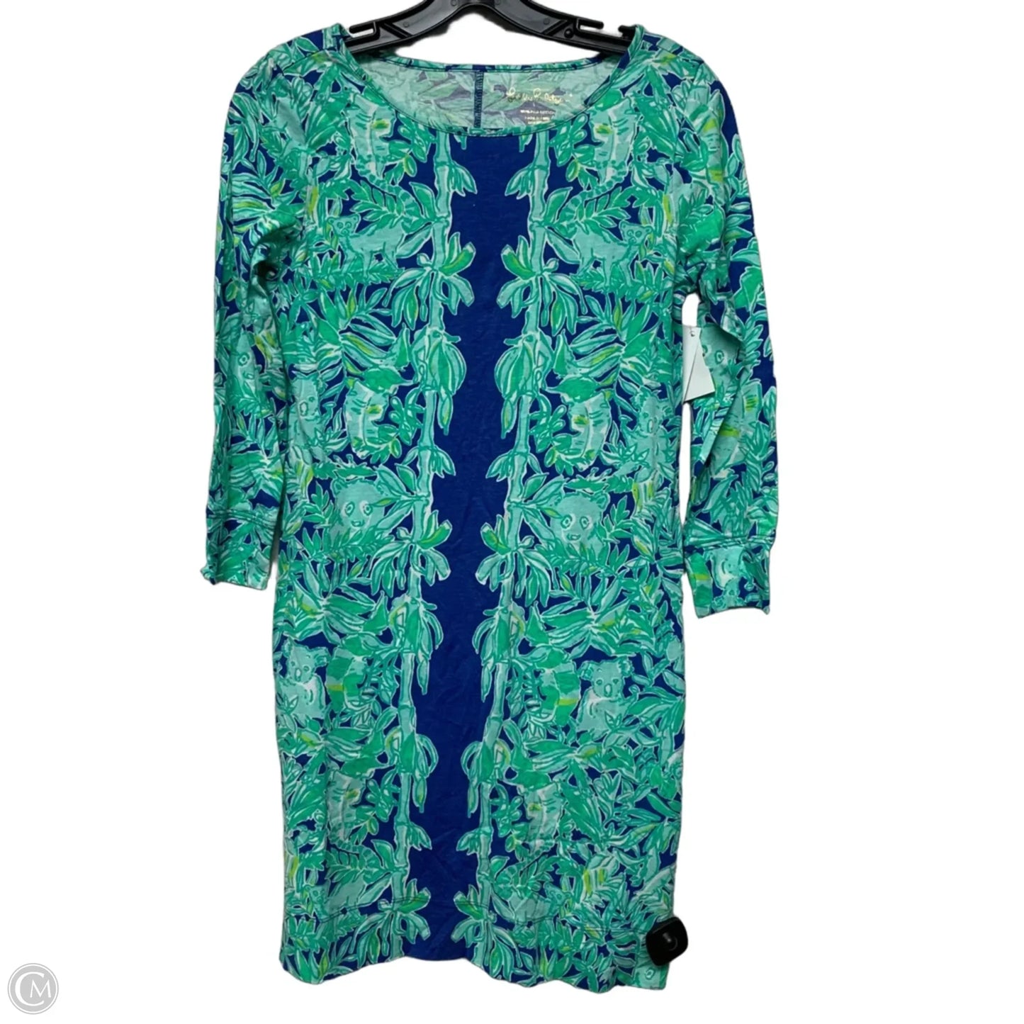 Dress Designer By Lilly Pulitzer In Blue & Green, Size: Xs