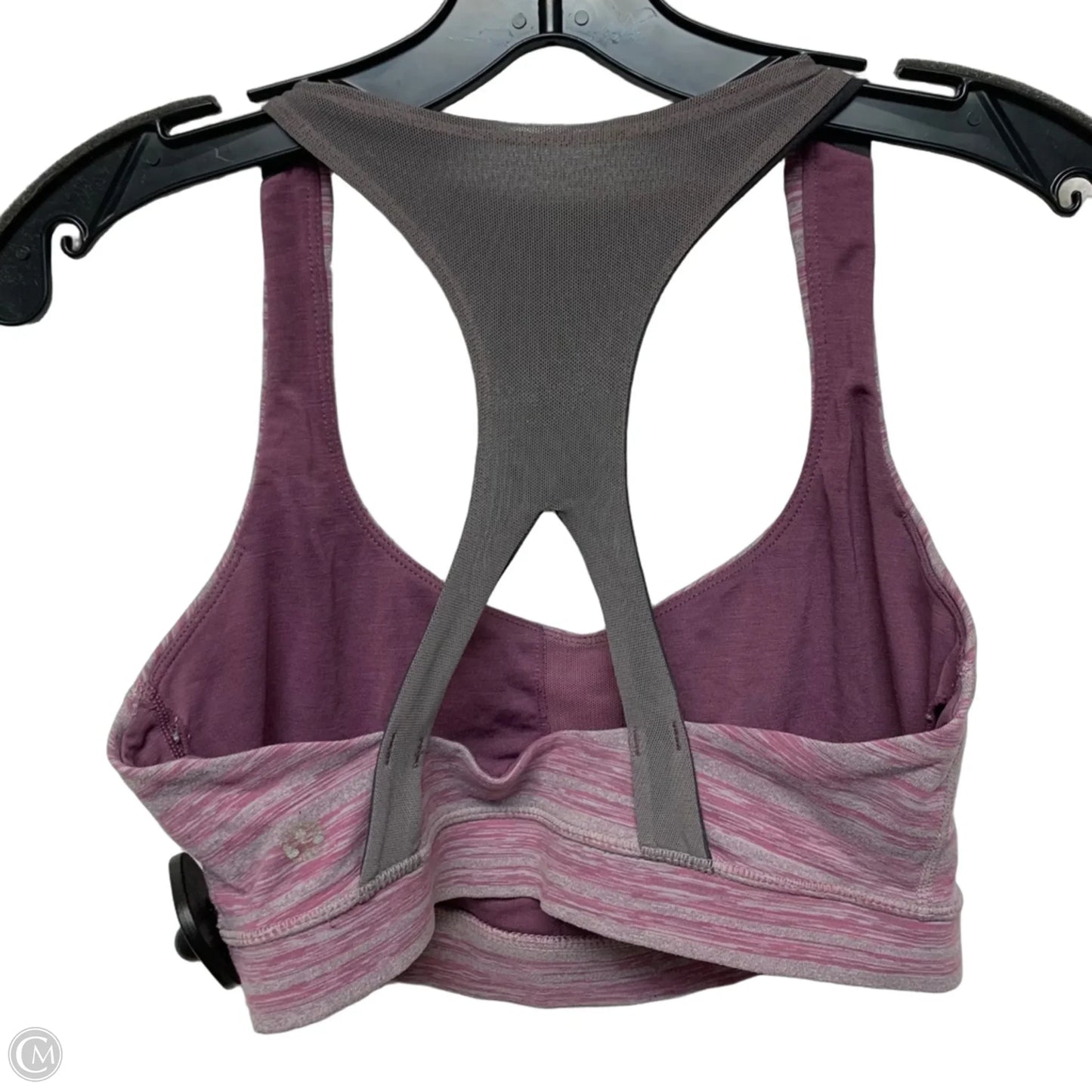 Athletic Bra By Lululemon In Grey & Purple, Size: S