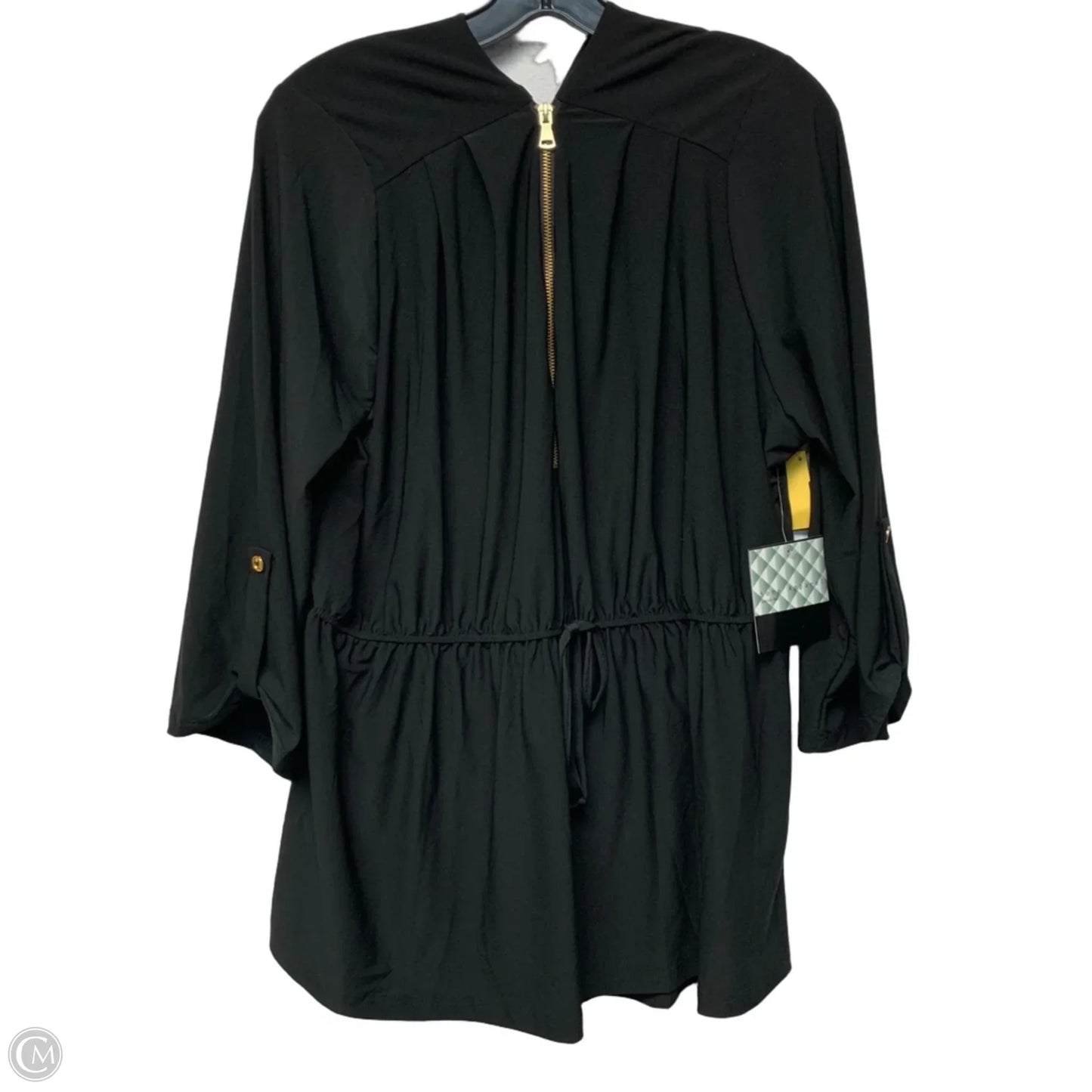 Blouse Long Sleeve By Soho Apparel In Black, Size: 3x