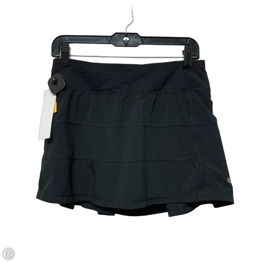 Athletic Skort By Lululemon In Black, Size: S