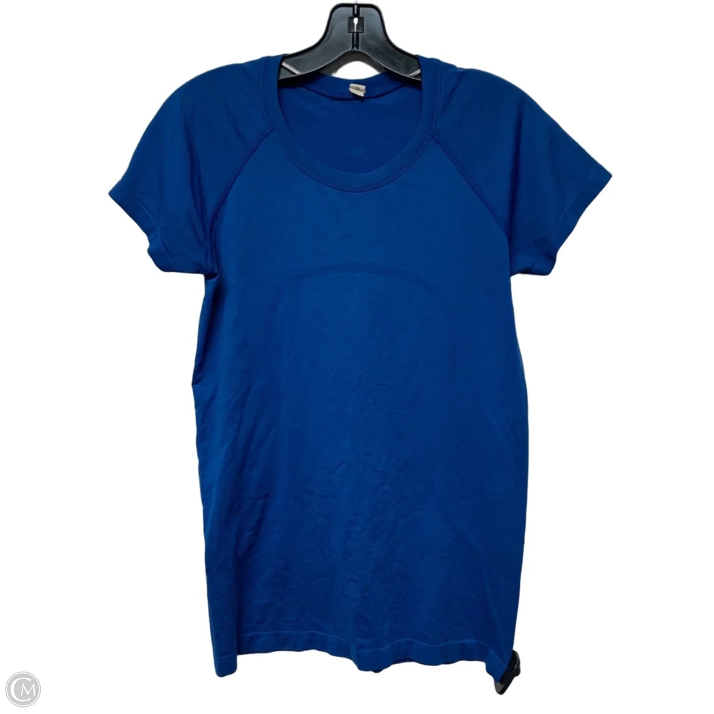 Athletic Top Short Sleeve By Lululemon In Blue, Size: M