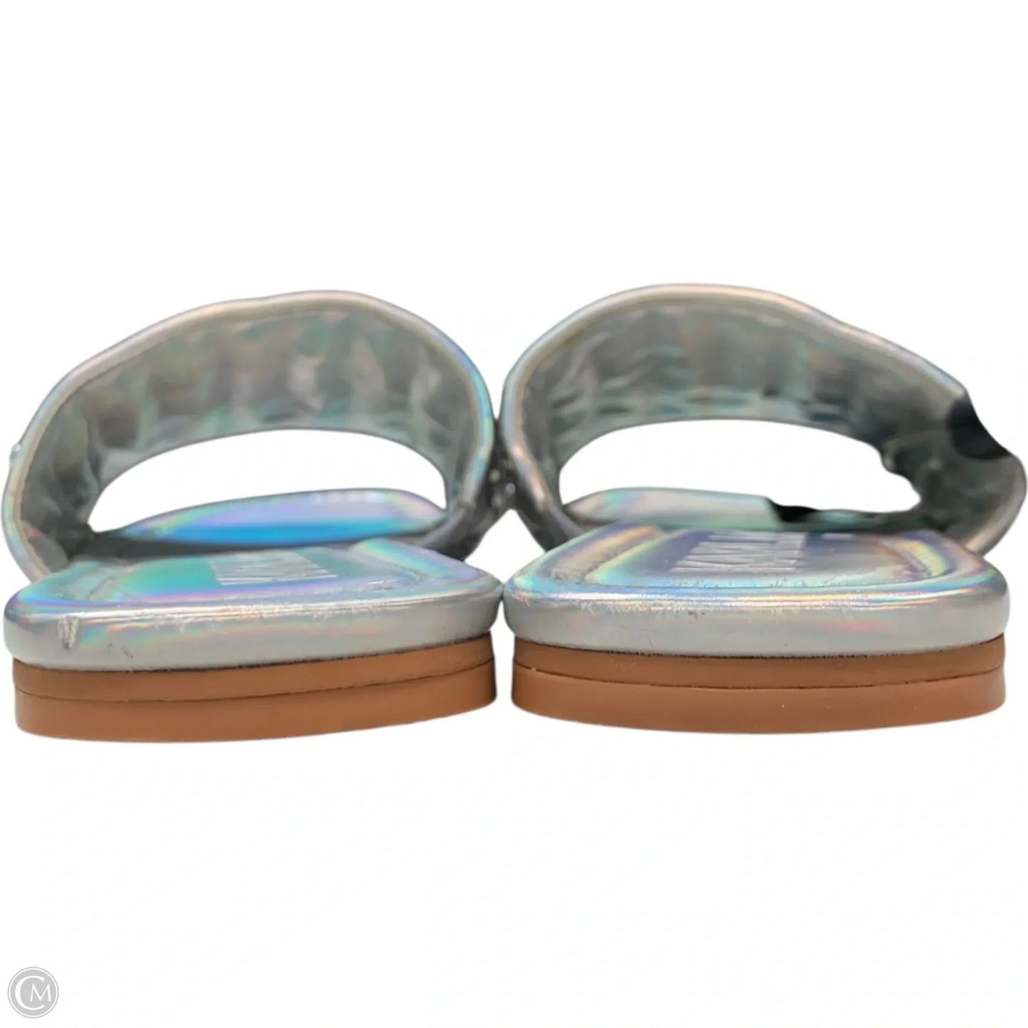 Sandals Designer By Karl Lagerfeld In Blue, Size: 8