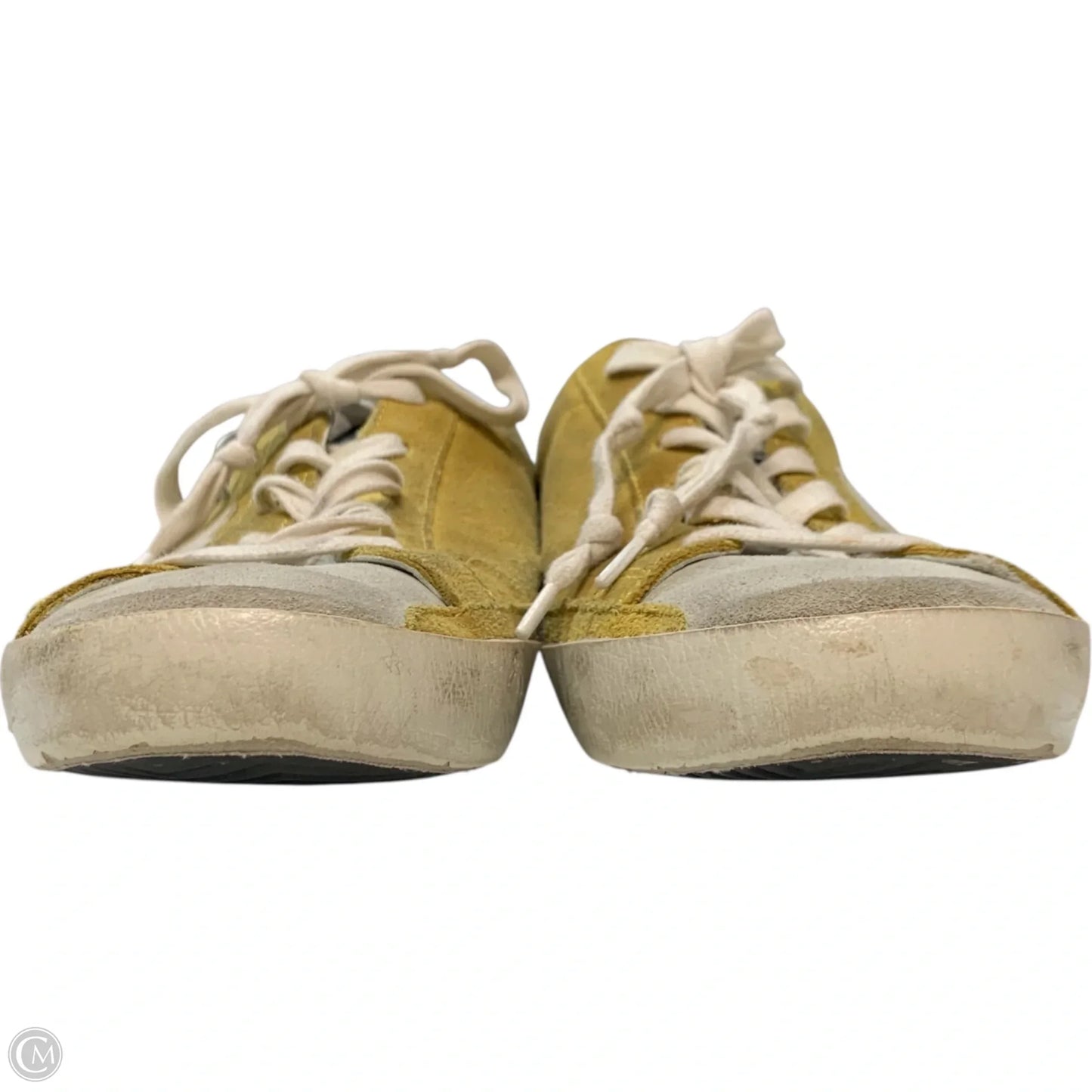 Shoes Luxury Designer By Golden Goose In Yellow, Size: 9